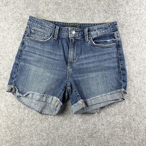 Joes Jeans Shorts Womens 28 Blue Medium Wash Cuffed Stretch Denim Casual Beach